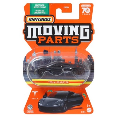 Matchbox Tesla Roadster Moving Parts 2023