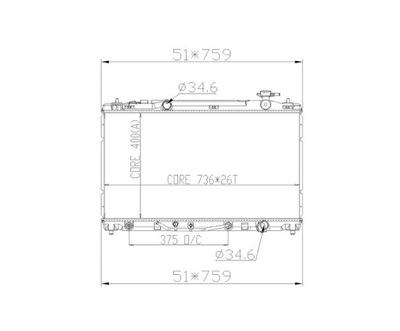 Радіатор toyota venza 08- 164000v010 фото №1
