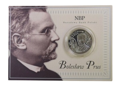 10 zł 2012 Bolesław Prus w blistrze - srebrna moneta kolekcjonerska