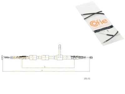 Трос гальма ручного alfa romeo 156 2.0 jts 932 фото №1