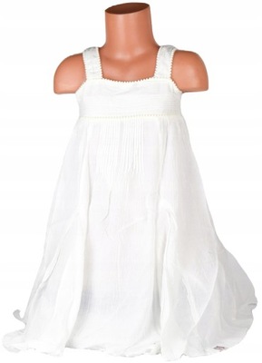 Sukienka na ramiączkach dziewczęca LEGO WEAR 110cm Biała