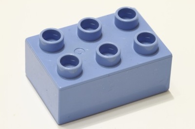 Lego Duplo klocek 2x3 jasnoniebieski