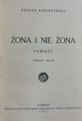 Żona i nie żona 1937 r.