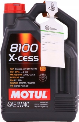 MOTUL 8100 X-CESS 5W40 - 5L