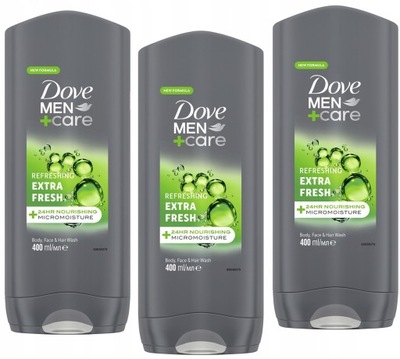 Dove Men+ Care Extra Fresh Żel 3w1 3 x 400ml