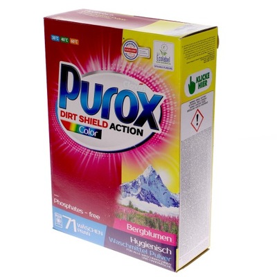 Proszek do prania Purox Dirt shield action Color 5 kg