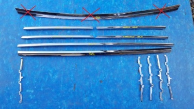 Хром решётка vw touareg 760 18- фото №1