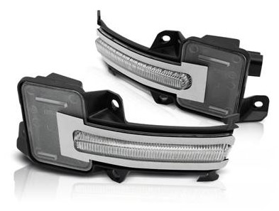 Поворотники w дзеркало honda civic x 16-21 white led фото №1