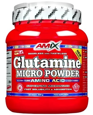 AMIX GLUTAMINE MICRO POWDER 500G AMINOKWASY AMINO