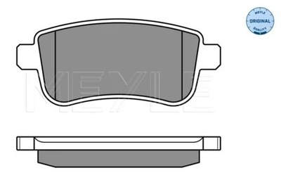 0252482015 ZAPATAS DE FRENADO RENAULT T. MEGANE 08- DE FRENADO E  