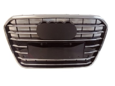 Решётка радиатора бампера решётка радиатора audi a6 c7 2011-14 + знак фото №1
