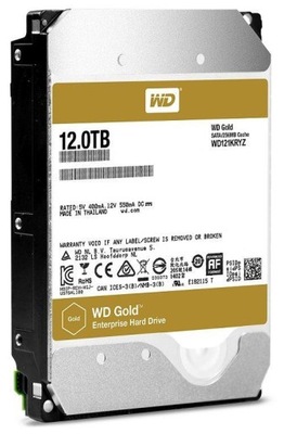 Dysk WD Gold WD121KRYZ 12TB 3,5" 7200 256MB SATA III