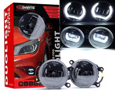 2 IN 1 LIGHT DRL DAYTIME LED+ HALOGEN LAMPS FOG LAMPS DACIA DUSTER 2010-13  