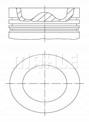 MAHLE 037 PI 00106 000 ПОРШЕНЬ RENAULT VOLVO