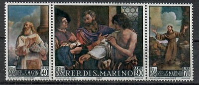 San Marino, M 887-89 ,religia, malarstwo
