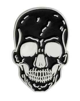 Pin przypinka broszka czaszka trupia główka skull