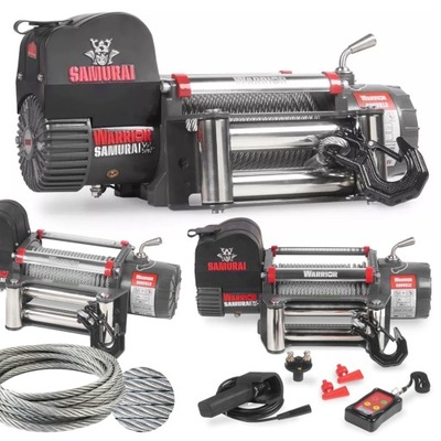 WYCIAGARKA LINOWA WARRIOR WINCHES SAMURAI V2 12V LINA DE ACERO [4,3KW]  