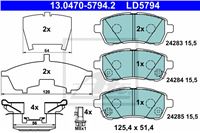 ATE ZAPATAS DE FRENADO PARTE DELANTERA CERAMIC SUZUKI SWIFT 1 MAZDA 2 3  