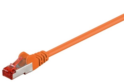Kabel sieciowy CAT6 S/FTP (PiMF), Pomarańczowy 7.5