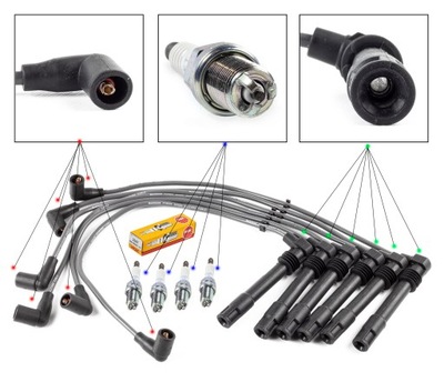 ПРОВОДИ + СВІЧКИ NGK AUDI A4 B5 2.6 95-01