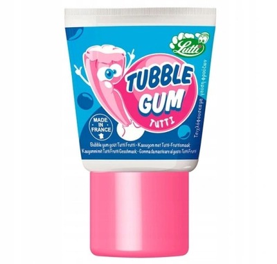 Guma w tubce Lutti Tubble Gum o smaku owocowym 35g