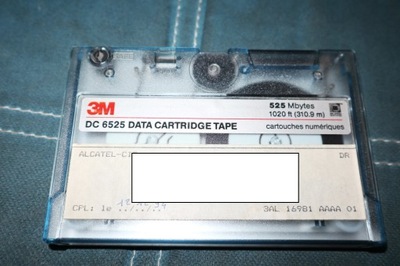 3M DC6525 DATA CARTRIBDGE TAPE 525 Mbytes
