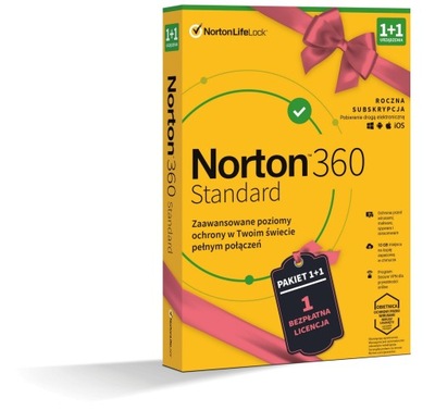 Norton 360 Standard BOX PL 1 + 1 - device - licencja na rok