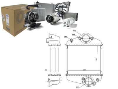Nissens 96372 радиатор воздуха наддувочный фото №1