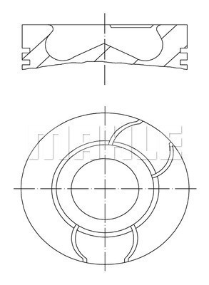 MAHLE 040 03 00 PISTÓN  