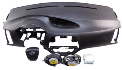 Hyundai i20 i приборная панель консоль подушки безопасности ремни датчик фото №1