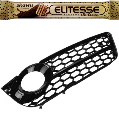 Решётка радиатора бампера audi a5 s5 07-11 2007-2011 левая rs look plaster соты фото №1