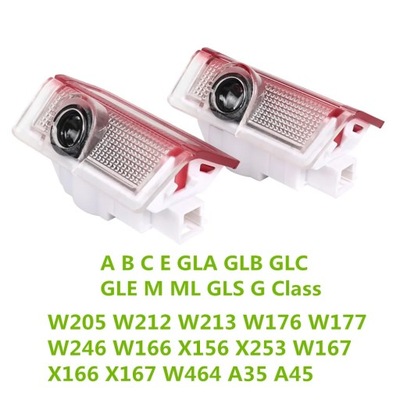 DIODO LUMINOSO LED DE PUERTA COCHE WITAMY CIEN ACCESORIOS LUZ PARA MERCEDES GASOLINA W205 W212  