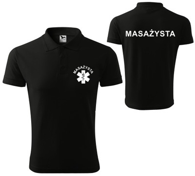 Koszulka Polo męska MASAŻYSTA XL 01