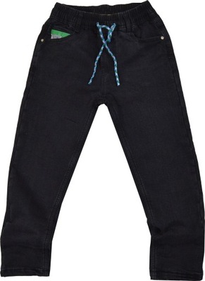 NORTH WIND OCIEPLANE Spodnie Jeans z Gumką w Pasie 122/128cm