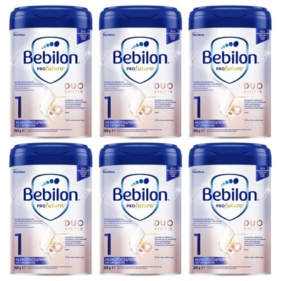 Bebilon PROFUTURA 1 Duobiotik Zestaw 6x 800 g