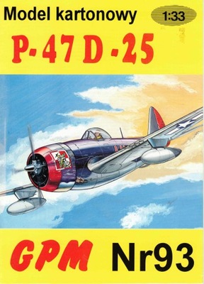 GPM nr 93 Samolot myśliwski P-47 THUNDERBOLT