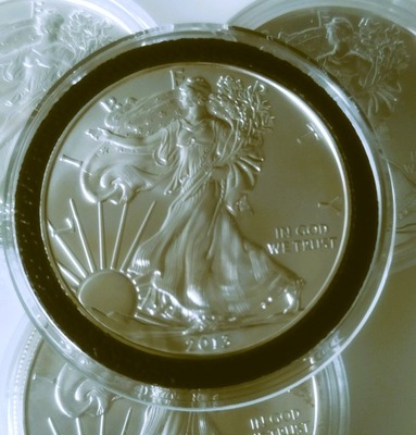 Amerykański Orzeł 2013 One Dollar 1 uncja srebra 1 Oz Ag 999 BU