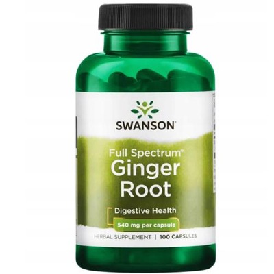 SWANSON Ginger Root Imbir 540mg - 100 kapsułek