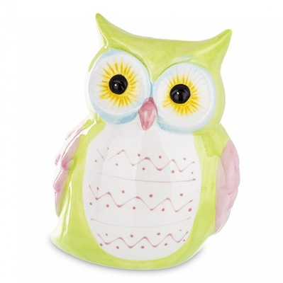 SKARBONKA CERAMICZNA OTWIERANA SOWA NA PREZENT FIGURKA