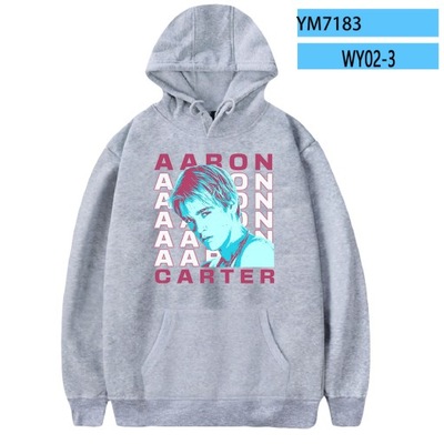 WAWNI Aaron Carter bluza z kapturem piosenkarka z