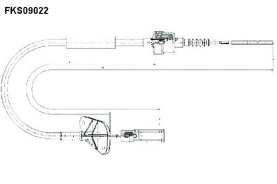 ТРОС СЦЕПЛЕНИЯ FIAT PANDA 03- 500 1,1 1,2 FTE