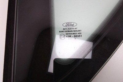 Скло ліва задня ford b-max jk 43r00351 2013 фото №1