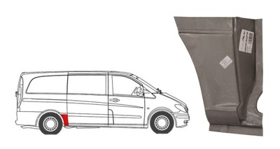 KIT DE REPARACIÓN ALAS MERCEDES VITO VIANO W639 DERECHO  