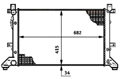 Радиатор vw lt 96- 2,5 2,8tdi hella фото №1