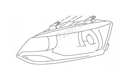 Новый стекло фары лампы lexus es 2012-2015 левый фото №1