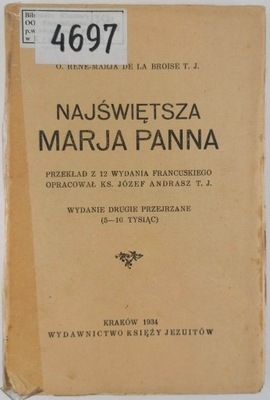 Najświętsza Marja Panna - Rene-Marja De la Broise