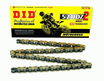 D.I.D CHAINS CHAIN DRIVING MOTO. DID 520 WITHOUT O-RING (3500DAN) (ROZKUTY  