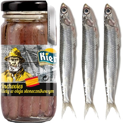 Filety Anchovies Anchois w Oleju 98g Kier