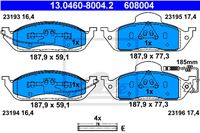 ATE TRINKELĖS STABDŽIŲ PRIEK. MERCEDES ML W163 98- MERCEDES M W163 