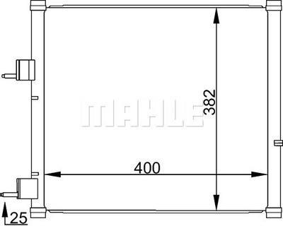 BEHR MAHLE KONDENSATORIUS KONDICIONAVIMO FORD KA 96- 